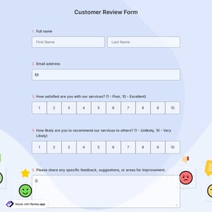 Customer Review Form
