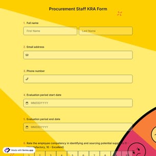 Procurement Staff KRA Form