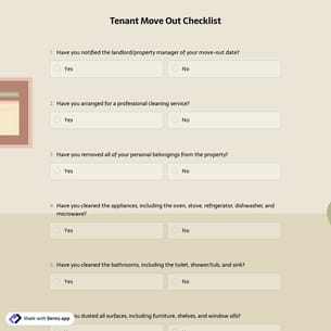 Tenant Move Out Checklist