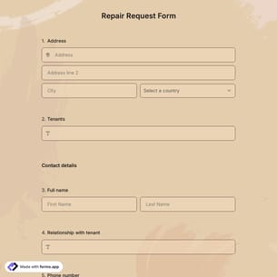 Repair Request Form