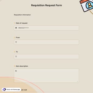 Requisition Request Form