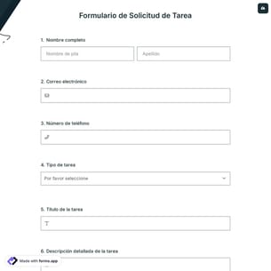 Formulario de Solicitud de Tarea