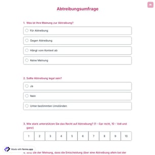 Abtreibungsumfrage