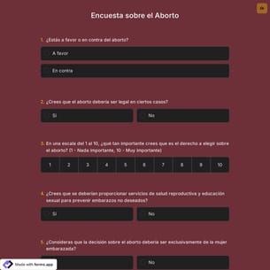 Encuesta sobre el Aborto