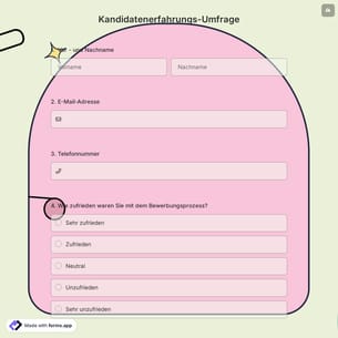 Kandidatenerfahrungs-Umfrage