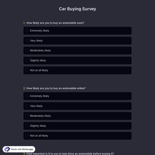 Car Buying Survey