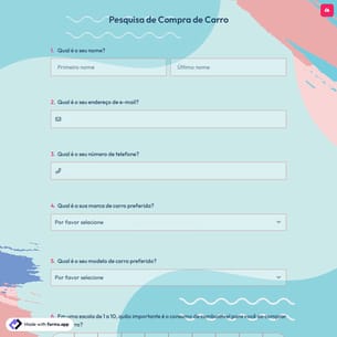 Pesquisa de Compra de Carro