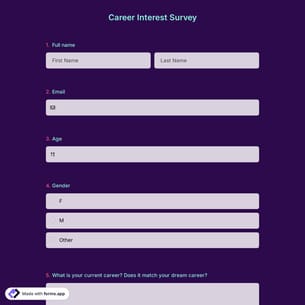 Career Interest Survey