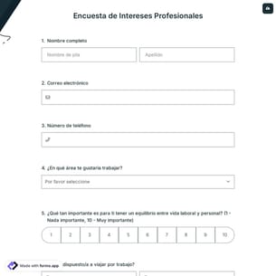 Encuesta de Intereses Profesionales