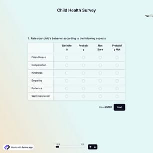 Child Health Survey