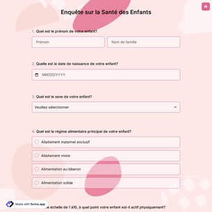 Enquête sur la Santé des Enfants