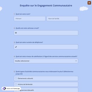 ​​Enquête le Engagement Communautaire