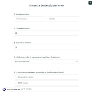 Encuesta de Desplazamiento