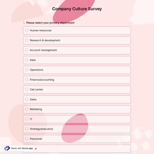 Company Culture Survey