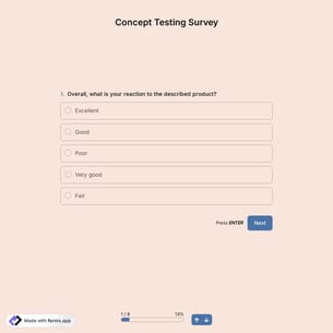 Concept Testing Survey