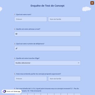 Enquête de Test de Concept