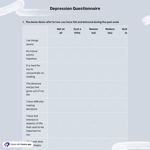 Depression Questionnaire