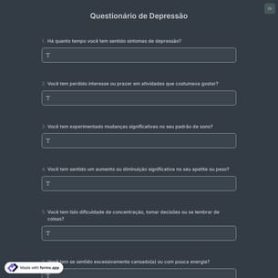 Questionário de Depressão