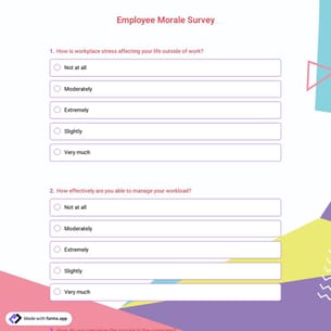 Employee Morale Survey
