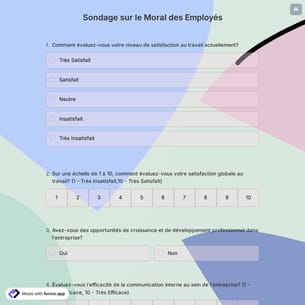 Sondage sur le Moral des Employés