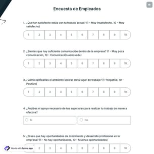 Encuesta de Empleados