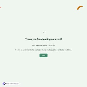 Event Feedback Survey