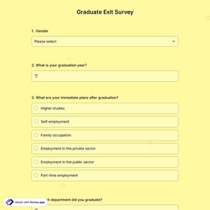 Graduate Exit Survey