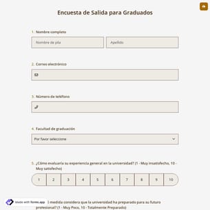 Encuesta de Salida para Graduados