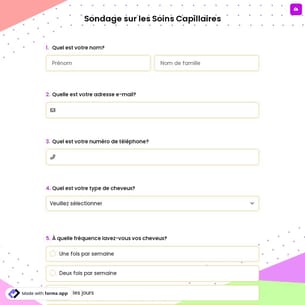 Sondage sur les Soins Capillaires