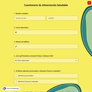 Cuestionario de Alimentación Saludable