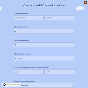 Cuestionario del Comprador de Casa