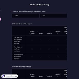 Hotel Guest Survey