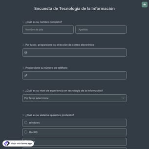 Encuesta de Tecnología de la Información