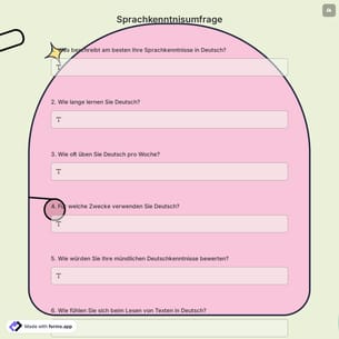 Sprachkenntnisumfrage