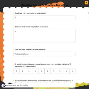 Questionnaire sur la Stratégie Marketing