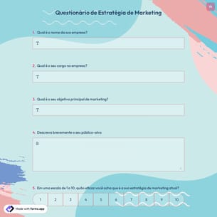 Questionário de Estratégia de Marketing