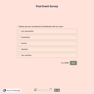 Post Event Survey