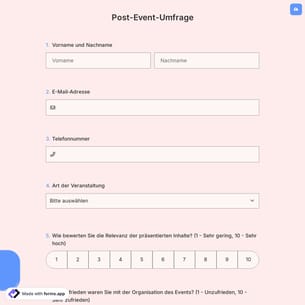 Post-Event-Umfrage