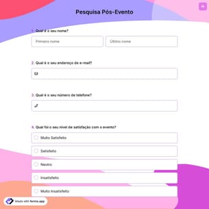 Pesquisa Pós-Evento