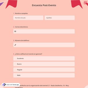 Encuesta Post-Evento