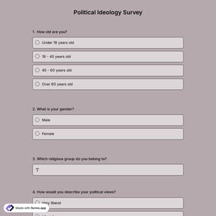 Political Ideology Survey