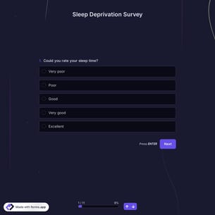 Sleep Deprivation Survey