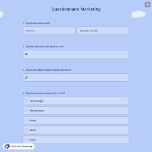 Questionnaire Marketing
