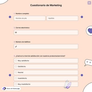 Cuestionario de Marketing