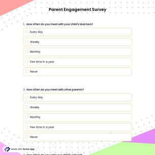 Parent Engagement Survey