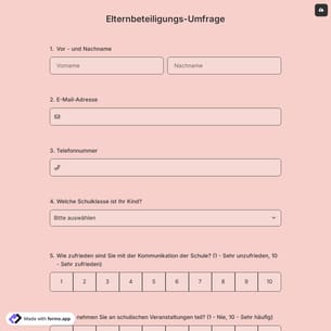 Elternbeteiligungs-Umfrage