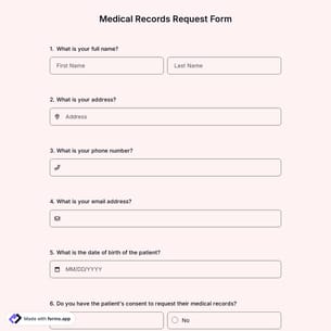 Medical Records Request Form