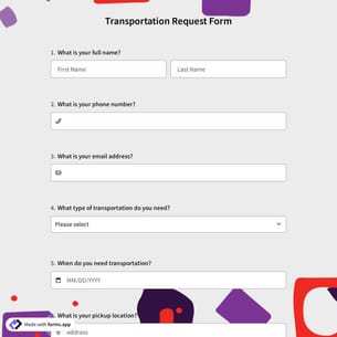 Transportation Request Form