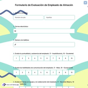 Formulario de Evaluación de Empleado de Almacén