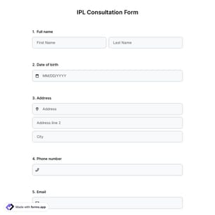 IPL Consultation Form